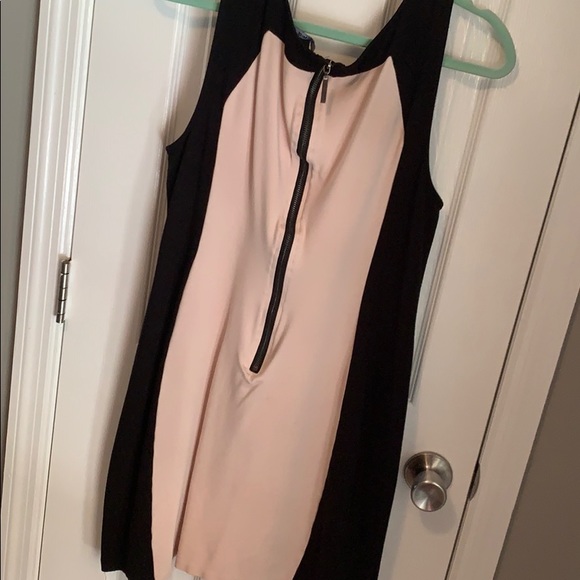 Cotton Colorblock Dress Black/Baby Pink - Picture 6 of 8